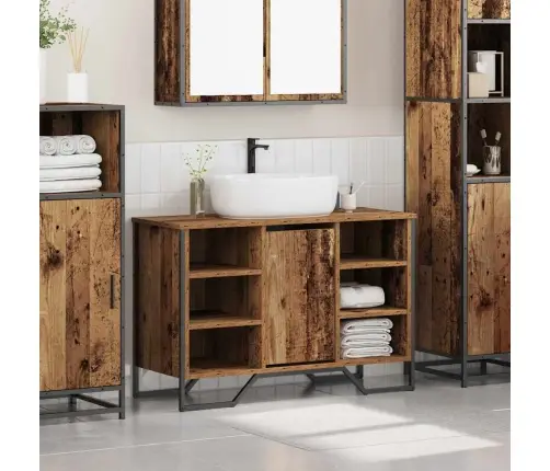 Vonios Kriauklės Spinta Senovinis Medis 91 X 35 X 60 Cm