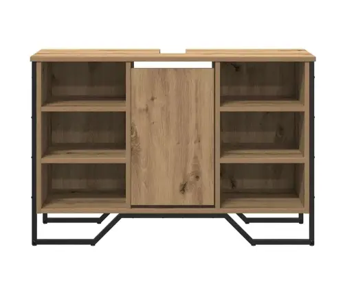 Vannas Izlietnes Skapis Artisan Ozols 91X35X60 Cm Inženierijas Koks Vidaxl