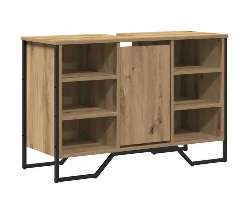 Vannas Izlietnes Skapis Artisan Ozols 91X35X60 Cm Inženierijas Koks Vidaxl