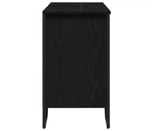 Vonios Kriauklės Spinta Juodas Ąžuolas 91 X 35 X 60 Cm