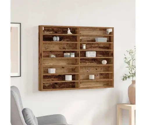 Izstādes Skapis Vecs Koks 100 X 8,5 X 75 Cm Inženierijas Koks Vidaxl