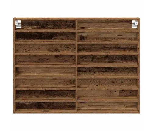 Izstādes Skapis Vecs Koks 100 X 8,5 X 75 Cm Inženierijas Koks Vidaxl