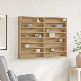 Izstādes Skapis Ar Plauktu Artisānā Ozols 100 X 8,5 X 75 Cm Vidaxl