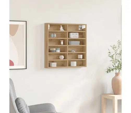 Izstādes Skapis Ar Plauktu Artisānā Ozols 60 X 8,5 X 58 Cm Vidaxl