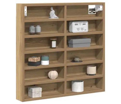 Izstādes Skapis Ar Plauktu Artisānā Ozols 60 X 8,5 X 58 Cm Vidaxl