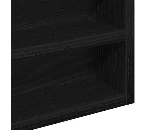 Išdėstymo Spinta Su Lentyna Juodas Ąžuolas 60 X 8,5 X 58 Cm