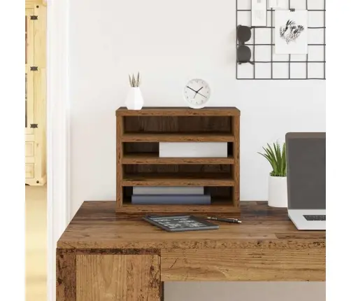 Galda Organizators Vecs Koks 36 X 26 X 29.5 Cm Vidaxl