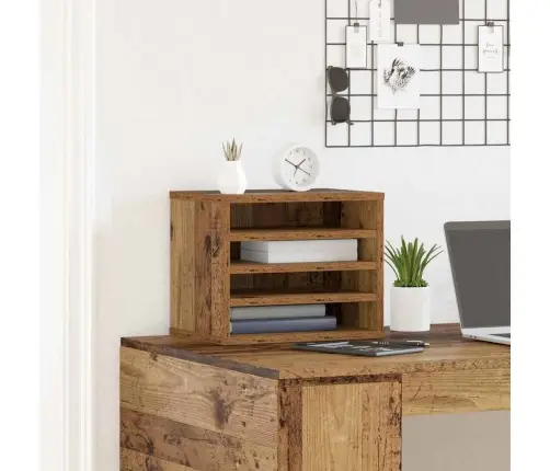 Galda Organizators Vecs Koks 36 X 26 X 29.5 Cm Vidaxl