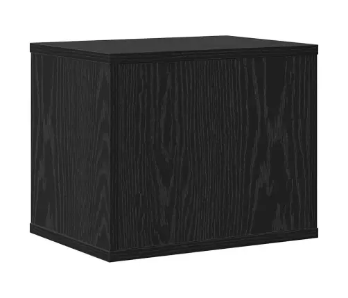 Galda Organizators Melns Ozolkoks 36 X 26 X 29.5 Cm Vidaxl