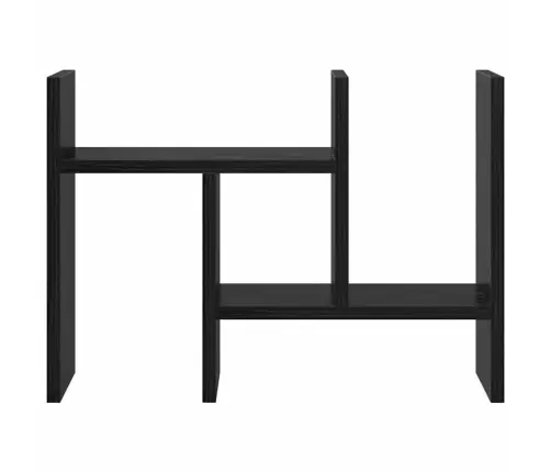 Galda Organizators Melns Ozols 34.5 X 15.5 X 35.5 Cm Vidaxl