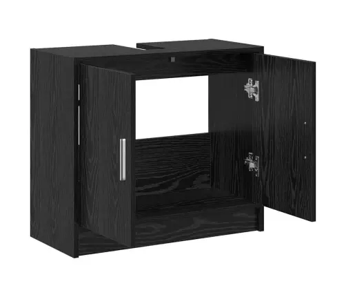 Vonios Spintelė Juodas Ąžuolas 63 X 29 X 55 Cm Apdirbta Mediena