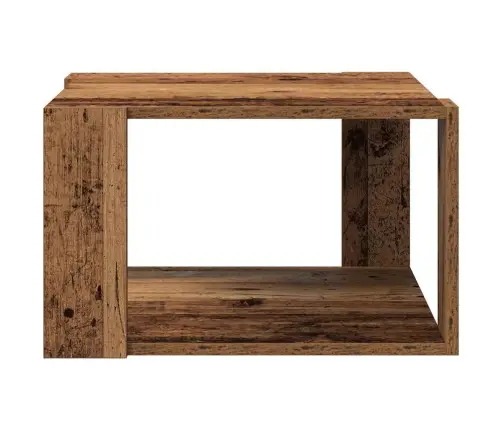 Kafijas Galds Vecs Koks 51.5X51.5X30 Cm Inženierēts Koks Vidaxl