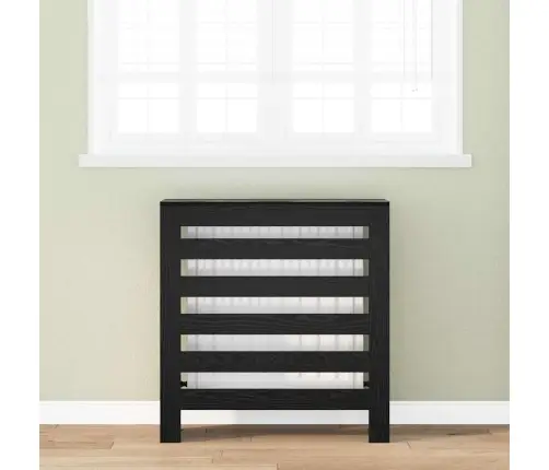 Radiatora Vāks Melns Ozolkoks 78 X 20 X 82 Cm Vidaxl