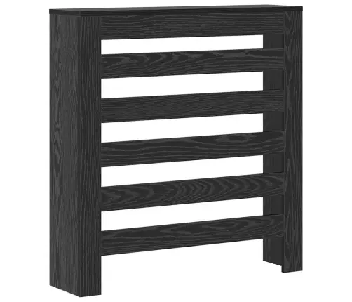 Radiatora Vāks Melns Ozolkoks 78 X 20 X 82 Cm Vidaxl