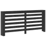 Radiatora Vāks Melns Ozolkoks 175 X 20 X 82 Cm Vidaxl