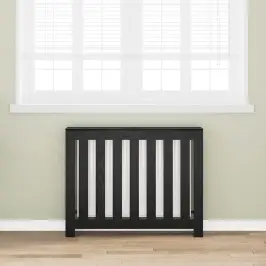 Radiatora Vāks Melns Ozolkoks 104 X 20 X 82 Cm Vidaxl