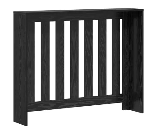 Radiatora Vāks Melns Ozolkoks 104 X 20 X 82 Cm Vidaxl