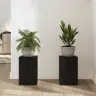 Augu Stendi 2 Gabali Melnā Ozola 20 X 20 X 30 Cm Inženieru Koks Vidaxl