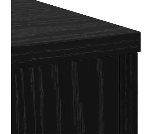 Taimede Alus 2 Pcs Must Tamm 25 X 25 X 80 Cm Tehispuit