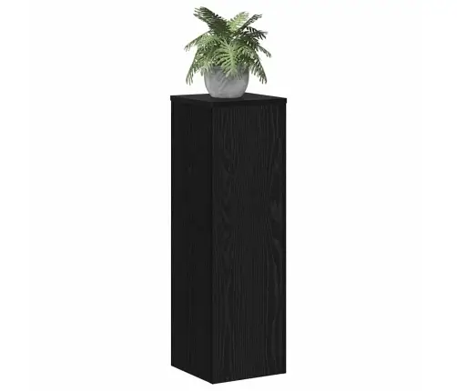 Taimede Alus 2 Pcs Must Tamm 25 X 25 X 80 Cm Tehispuit