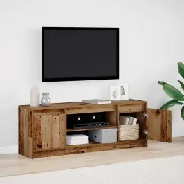Televizoriaus Spintelė Ruda 139.5 X 34 X 50 Cm Apdirbta Mediena