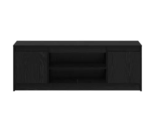 Tv Skapītis Ar Led Melnā Ozolkoka, 139.5X34X50 Cm, No Inženiertehniskās Koksnes Vidaxl Tv Skapītis Ar Led Melnā Ozolkoka, 139.5X34X50 Cm, No Inženiertehniskās Koksnes Vidaxl