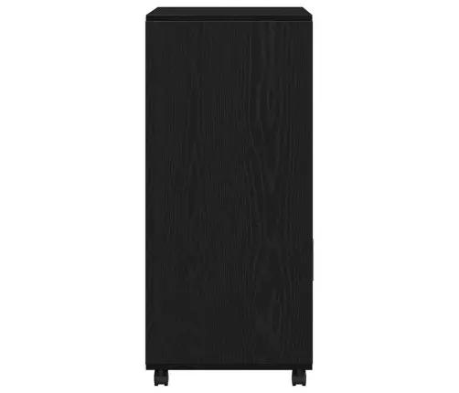 Ritināmais Skapītis Melnā Ozola Krāsā 55X40X91 Cm No Inženierijas Koka Vidaxl Ritināmais Skapītis Melnā Ozola Krāsā 55X40X91 Cm No Inženierijas Koka Vidaxl