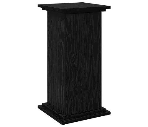Izstādes Stends Ar Uzglabāšanu Melno Ogu - 31 X 30 X 60 Cm - Inženieru Koks Vidaxl