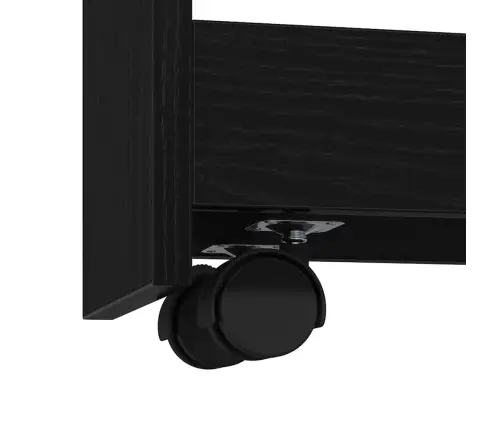 Kitsas Ladustustrolley Must Tamm 60 X 20 X 82 Cm Tehispuit