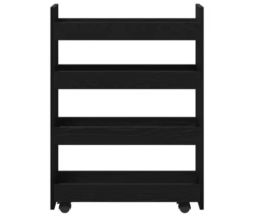 Kitsas Ladustustrolley Must Tamm 60 X 20 X 82 Cm Tehispuit