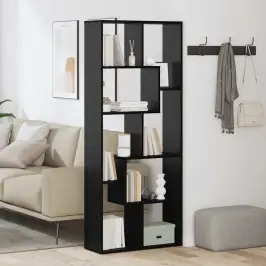 Grāmatu Plaukts Melns Ozols 67 X 25 X 161.5 Cm Vidaxl