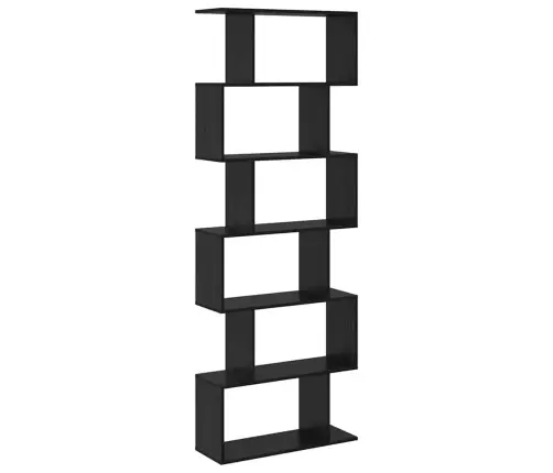 Grāmatu Skapis Melns Ozols - 70 X 24 X 193.5 Cm, Koks Vidaxl