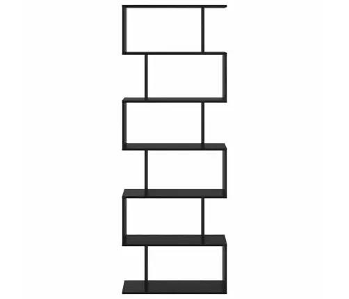 Grāmatu Skapis Melns Ozols - 70 X 24 X 193.5 Cm, Koks Vidaxl