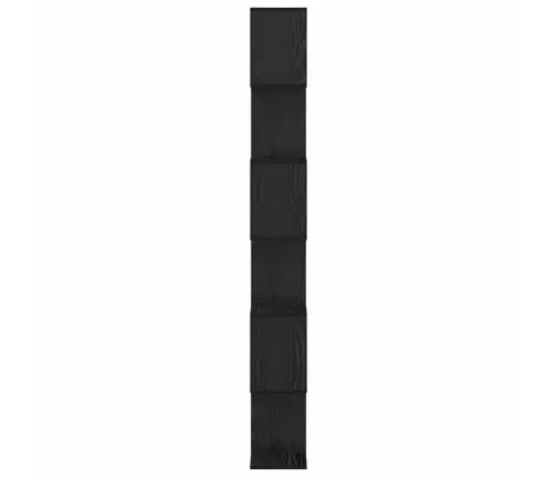 Grāmatu Skapis Melns Ozols - 70 X 24 X 193.5 Cm, Koks Vidaxl