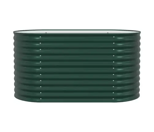 Dārzā Pacelta Gulta Dārzam Zaļā Krāsā 160X80X81 Cm Cinkotā Tēraudā Vidaxl