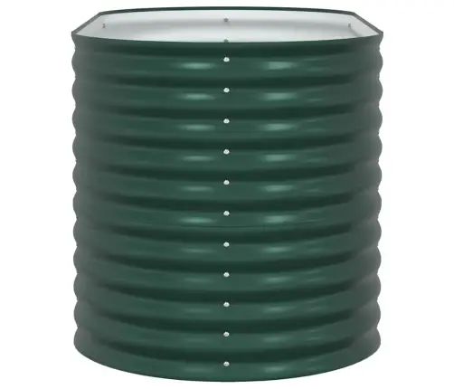 Dārzā Pacelta Gulta Dārzam Zaļā Krāsā 160X80X81 Cm Cinkotā Tēraudā Vidaxl