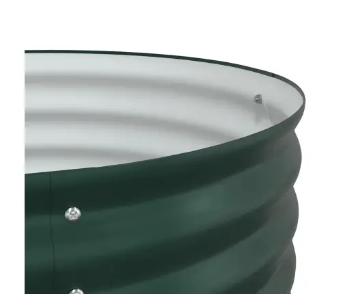 Dārza Paaugstināta Gulta, Zaļa, 400X80X44 Cm, Cinkots Tērauds Vidaxl