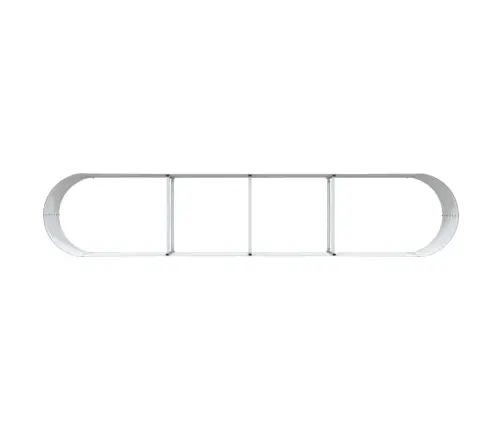 Dārza Paaugstināta Gulta, Zaļa, 400X80X44 Cm, Cinkots Tērauds Vidaxl