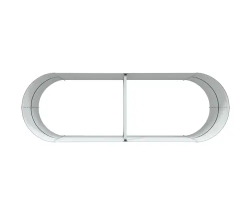 Dārzs Augstais Gultas Noma Brūnā 240X80X81 Cm Cinkots Tērauds Vidaxl