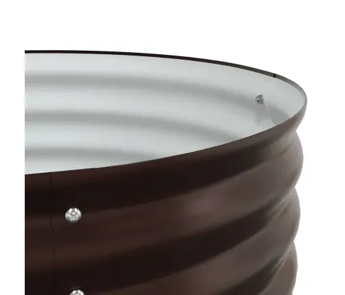 Dārza Paceltā Gulta Brūna 160X80X81 Cm Cinkots Tērauds Vidaxl