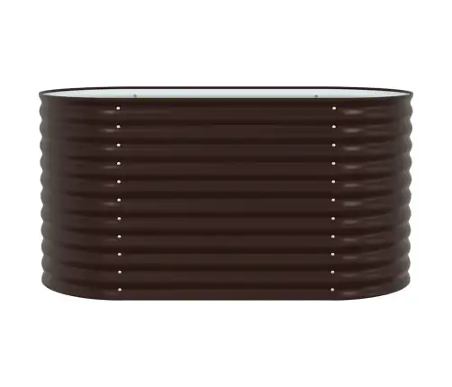 Dārza Paceltā Gulta Brūna 160X80X81 Cm Cinkots Tērauds Vidaxl