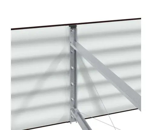 Augstā Puķu Kaste Brūna 320 X 80 X 44 Cm Tērauds Vidaxl