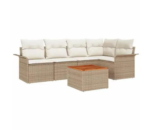 Aia Diivanikomplekt Padjaga 6 Pcs Beež Polürotang