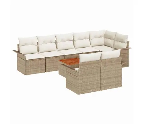 Aia Diivanikomplekt Padjaga 9 Pcs Beež Polürotang