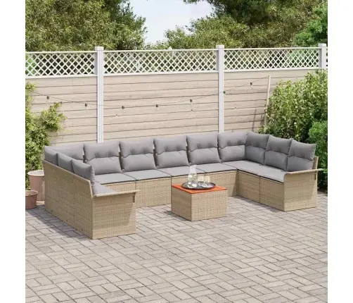 Aia Diivanikomplekt Padjaga 11 Pcs Beež Polürotang