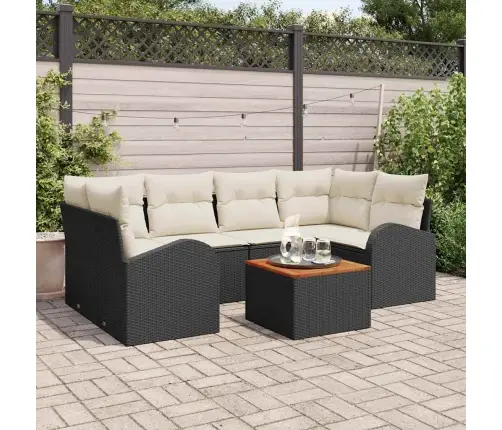 Aia Diivanikomplekt 7 Pcs Must Polürooster