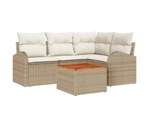 Aia Diivanikomplekt Padjaga 5 Pcs Beež Polürotang