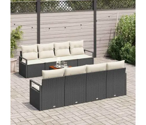 Aia Diivanikomplekt Padjaga 9 Pcs Must Polürooster