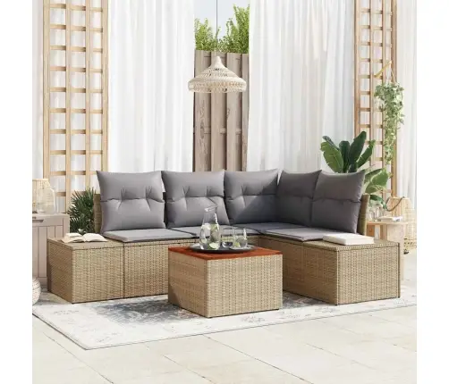 Aia Diivanikomplekt Padjaga 5 Pcs Beež Polürooster