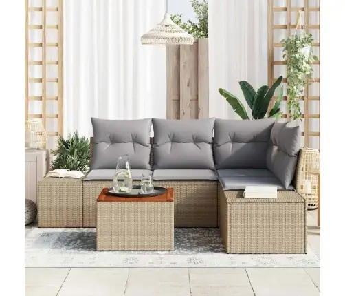 Aia Diivanikomplekt Padjaga 5 Pcs Beež Polürooster